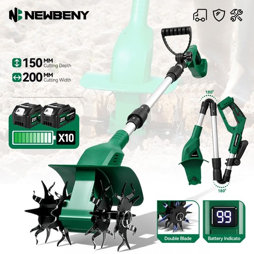 Cordless electric tiller - cordless,