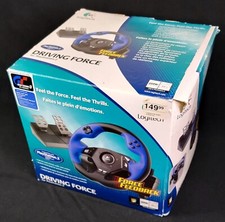 Logitech PlayStation 2 PS2 Driving Force Feedback Tested Works No Power Supply