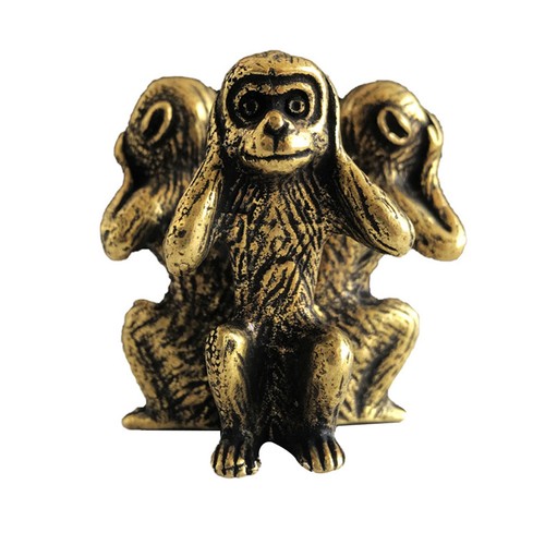 Pure copper monkey figurine - pure,