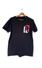 Replay T-Shirt Mens 100% Cotton Size M Black Short Sleeve Graphic Print Logo