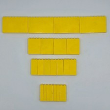 Betta Bilda Yellow Wall Panels (23) – 1960s Airfix Mixed Lot – Vintage Toy Parts