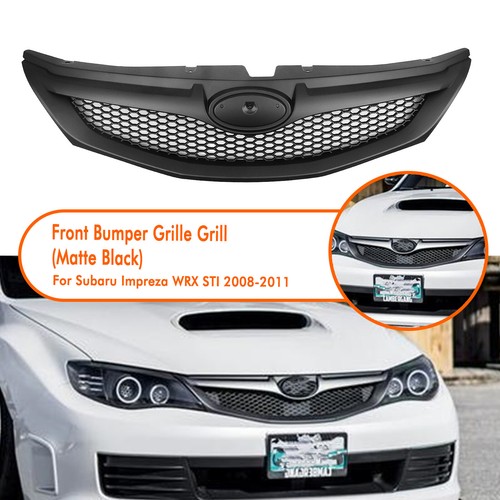 Matte black front bumper - black, upper