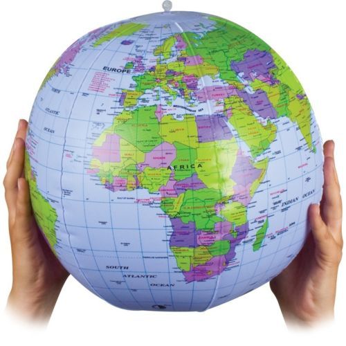 Large 40cm inflatable - large, world