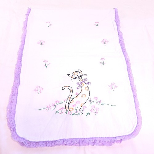 Handmade table runner white - handmade,