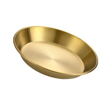  Stainless Steel Pizza Pan Child Serving Plate Metal Seafood Dish