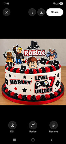 Gamer birthday cake topper set - gamer,