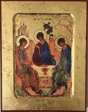Hospitality of Abraham Icon - Trinity - Orthodox Greek Russian Icon 18cm x 14cm