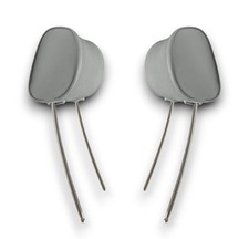 Headrests Normal Form Front Grey Faux Leather for Mercedes W107 W114 W115 W116