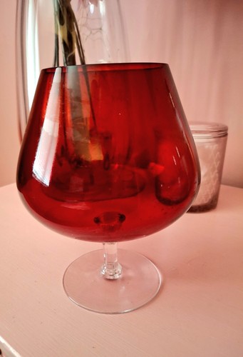 Vintage cranberry glass - cranberry,