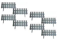 8 x Grey Plastic Wooden Effect