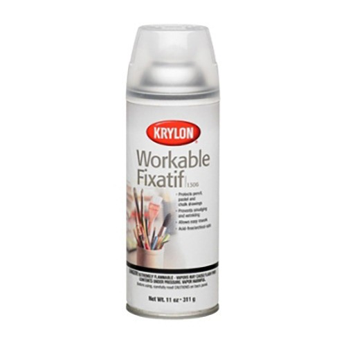 Krylon clear workable - clear, fixatif