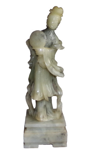 Vintage carved stone - carved,