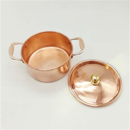 Copper pot with lid - copper,