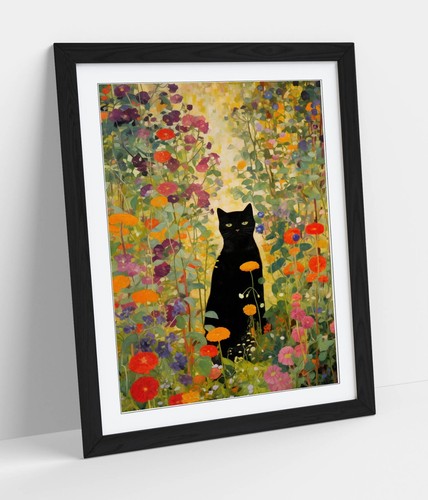 Gustav klimt black cat - gustav,