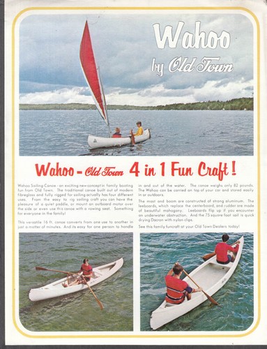 Old town wahoo sailing canoe - wahoo,
