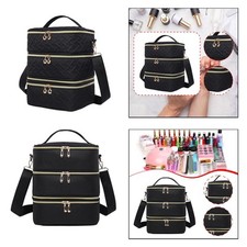 Nail Polish Carrying Case Bag 3 Layer for Manicure Sets Nail Varnish Travel