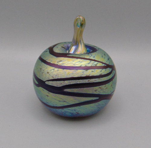 Lovely okra glass - okra, apple