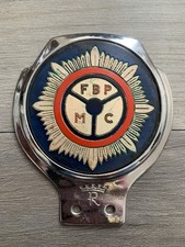 Vintage Federation of British Police Motor Club Car Grill Badge