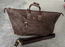 BRICS Brown Leather trimmed