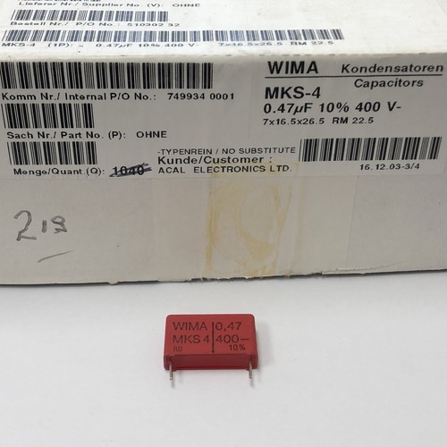 Mks wima capacitor - mks-4,