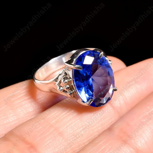 Tanzanite ring 925 - tanzanite, sterling