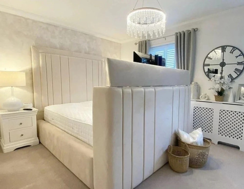 Panel bed frame plush - bed,