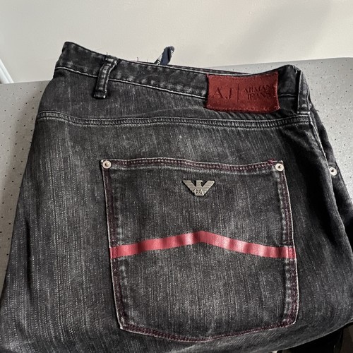 Armani jeans mens black dark - armani,