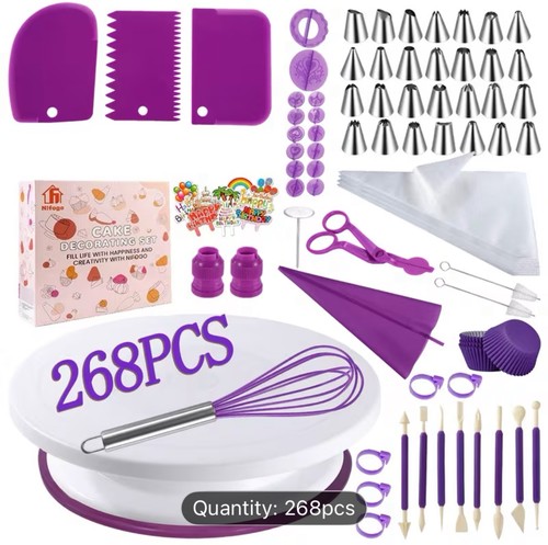 Cake decorating kit 268pcs - decorating, kit,