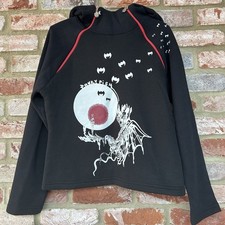 Rare Punky Fish Black Zip Jumper Size 10 Excellent Condition