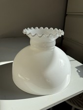 Oil Lamp Shade Milk Glass