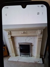 Cream resin  fire surround