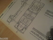 Datsun Violet SSS (Purple 160J SSS Series 710 -I.R.S.) floor group dimension plan