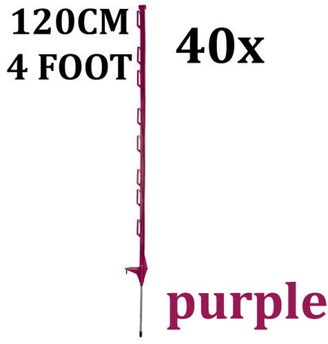 40x 4ft electric fence - 4ft, (120cm)