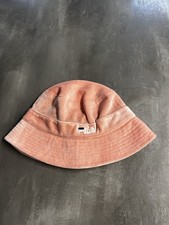 Retro Fila Velour Bucket Hat Pink Festival Rave Holiday One Size Velvet