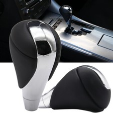 Black 8mm Leather Automatic Gear Stick Shifter Knob For Lexus IS250 2006-2012