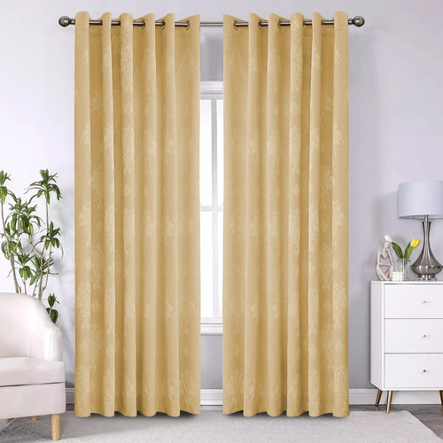 Ring top curtains - ring, jacquard