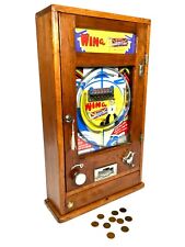 Antique 1960s Oliver Whales Win a Navy Scotch Arcade Coin Operated Penny Machine