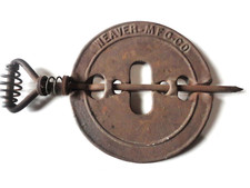 Vintage Weaver Mfg Co. Reversible 6" inch Cast Iron Flue Damper Stove Pipe