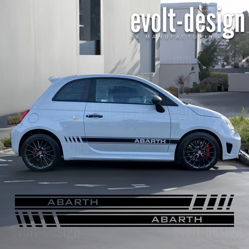 Black side stripes for fiat - stripes,