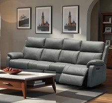 DARK GREY Italian Leather 4