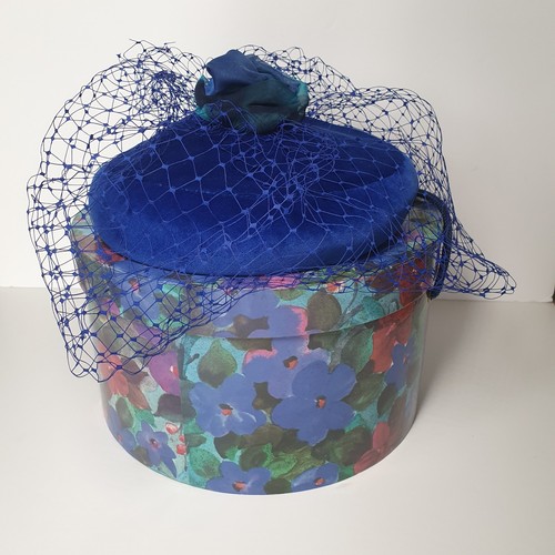 Vintage kangol blue pillbox - blue,