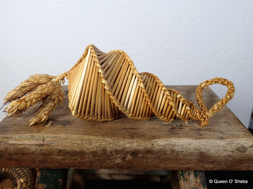 Corn dolly vintage straw wheat - corn,