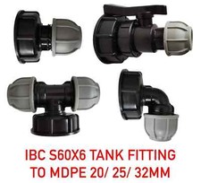 IBC Tank Fitting-S60X6 to MDPE