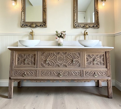 Vintage large oak double - vintage,