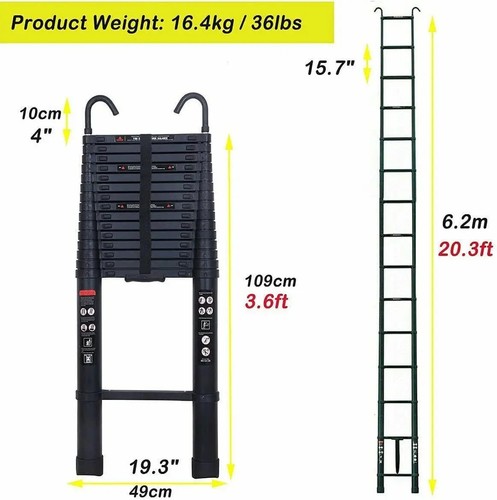 2m telescopic ladder - ✅,