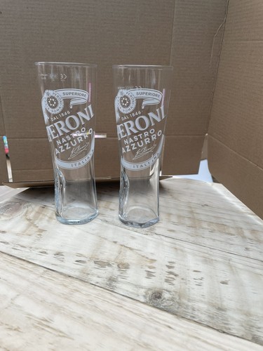Peroni half pint glasses - half,