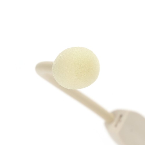 Beige 5mm jack male screw - 3.5mm,