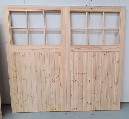 Wooden timber garage doors - timber,