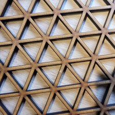 Triangle Grille Decorative Screen Radiator Cabinet square MDF Panel 2ftx 2ft 004