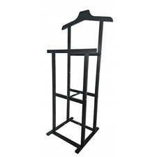 Clothes butler black 102 x 47 x 36 cm wooden clothes rack valet